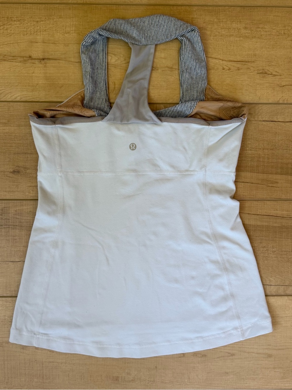 Lululemon Yoga Dance Gym Scoop Tank Top Grey Size 10 Large - Picture 3 of 4